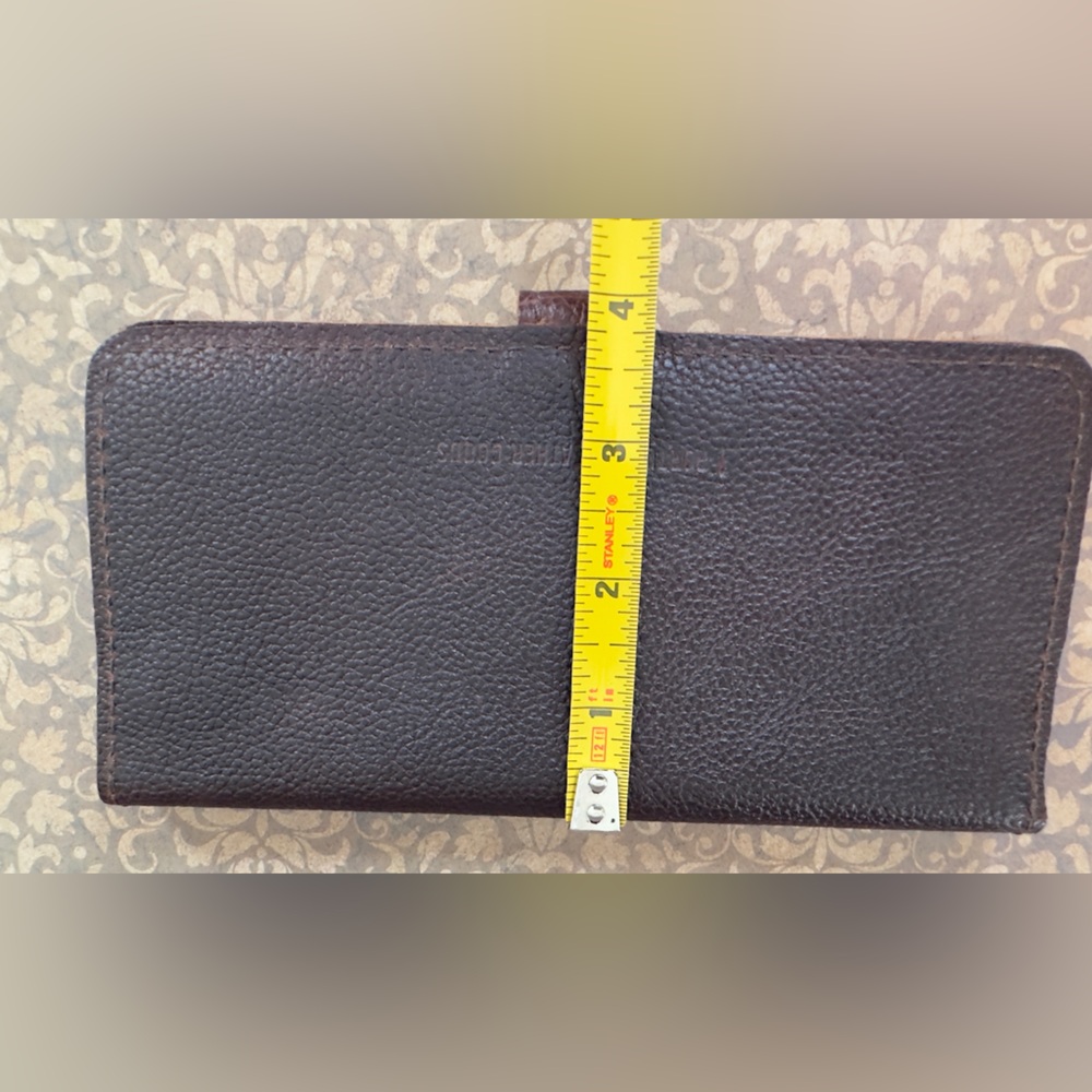 Portland Leather Goods NWOT Wallet brown full-grain leather with a snap - Picture 9 of 10
